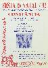 Cartaz Festa de Natal 1992 para as crianças do ensino Pré-primário e Primário do Concelho de Constância realizado a 19 de dezembro no Cine-Teatro do Campo Militar de Santa Margarida, com a participação do Grupo "Baby Rock"